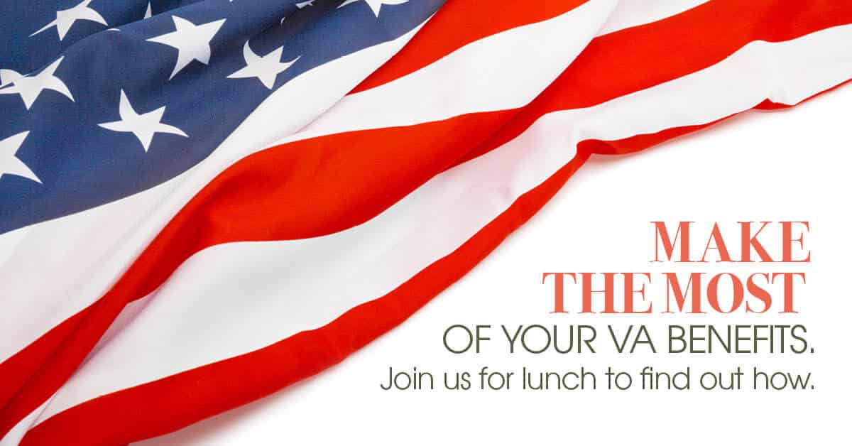 Make the Most of Your VA Benefits event image with US flag.